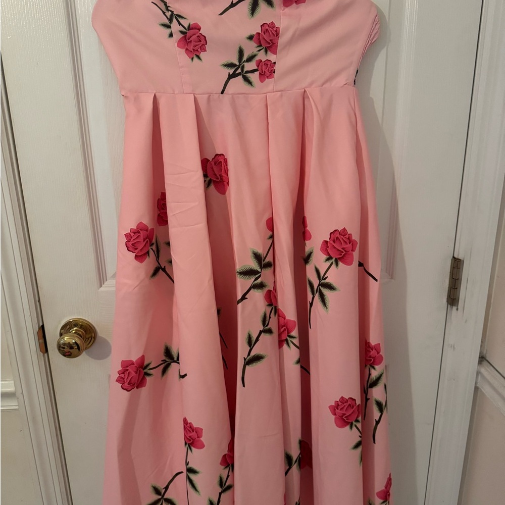 Pink Floral Dress
